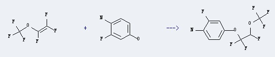 4-Amino-3-fluorophenol can be used to produce 2-fluoro-4-(1,1,2-trifluoro-2-trifluoromethoxy-ethoxy)-phenylamine with trifluoro(trifluoromethoxy)ethylene