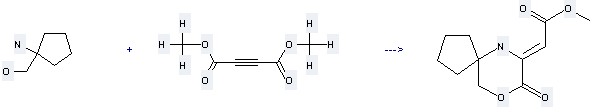 Cyclopentanemethanol,1-amino-  can be used to produce  (8-oxo-9-oxa-6-aza-spiro[4.5]dec-7-ylidene)-acetic acid methyl ester at the ambient temperature.